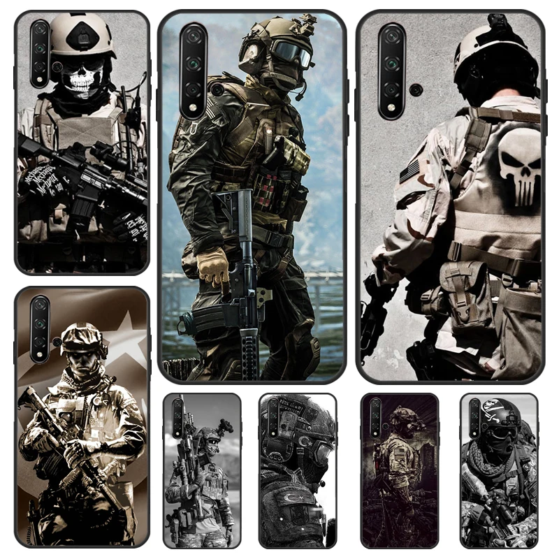 Military Army Special Forces Case For Huawei P Smart 2019 Nova 5T 9 10 SE 3i 8i 11i Y60 Y61 Y70 Y90 P20 P40 Lite P30 Pro