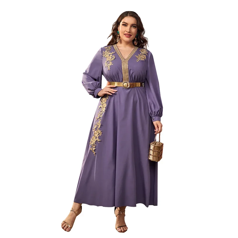 Femmes grande taille Robe Maxi soirée musulman turquie Abaya caftan dubaï Abaya Caftan Marocien Femme Robe Islam vêtements Robe