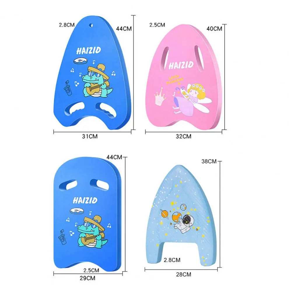 Kickboard per nuoto per bambini Aiuto per l'allenamento del nuoto con fori per corrimano Tavola da nuoto per cartoni animati per feste estive in piscina