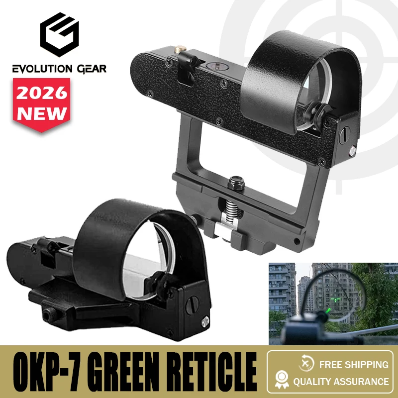 

OKP-7 ОКП-7 SVD 1x34 Reflex Hunting Scope Green Reticle with Basic or Side Rail AK Mount