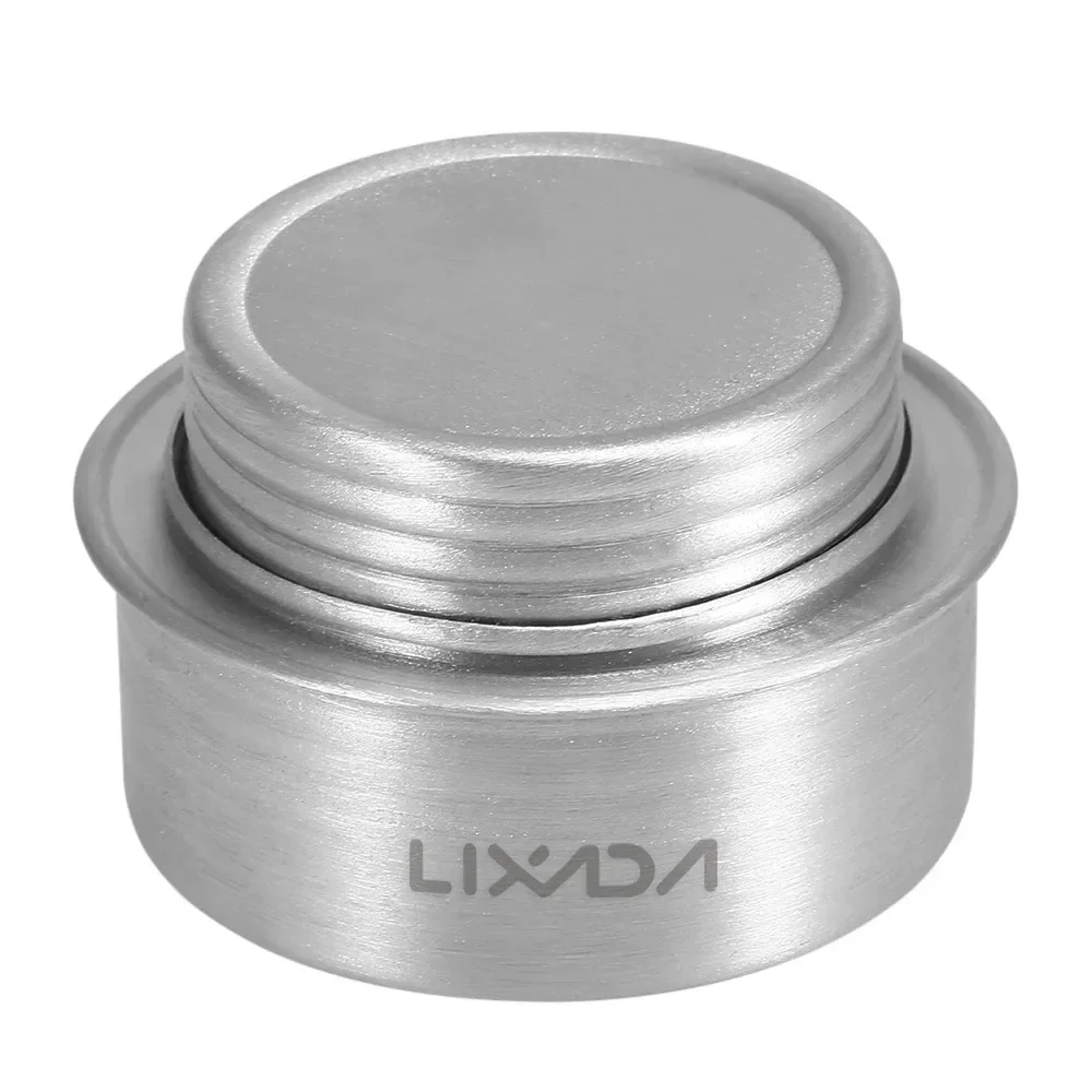Campingkocher Tragbarer Mini-Alkoholkocher aus Aluminiumlegierung mit Deckel Outdoor Camping Wandern Rucksackreisen Kochherd – Detail 7