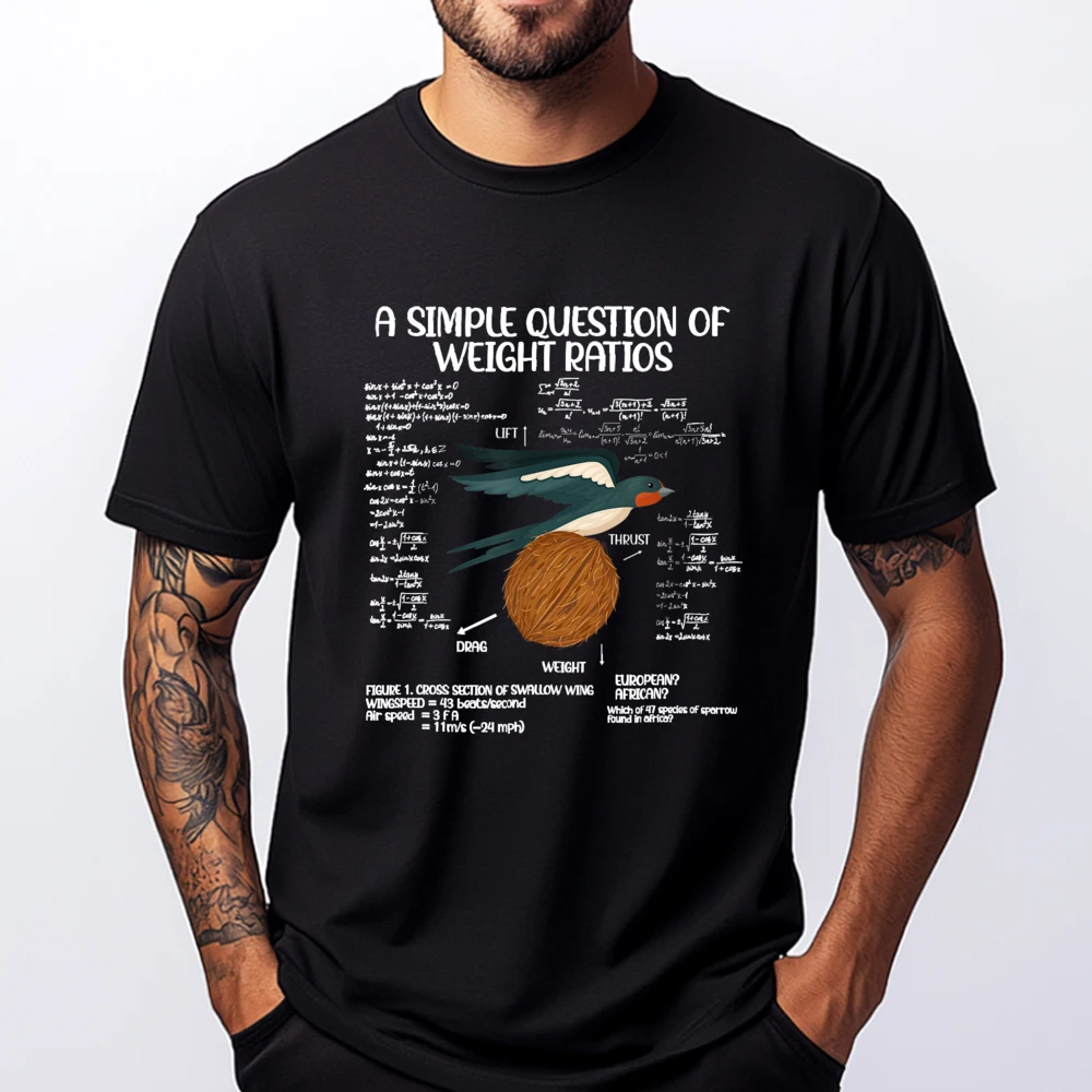 

A Simple Question Of Weight Ratios Graphic Tee Cotton Camisetas De Hombre Crazy