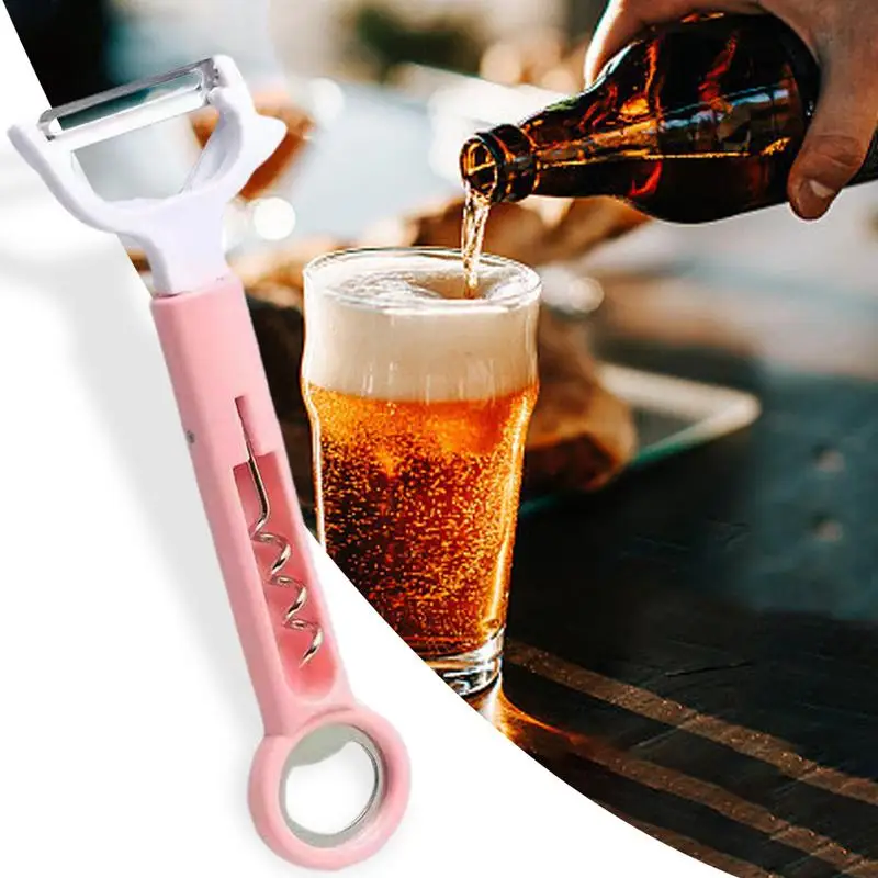 

Water Bottle Opener Multifunctional Beer Can Opener Wine Bottle Opener Portable Wine Cork Opener Bottle Can Opener For Family