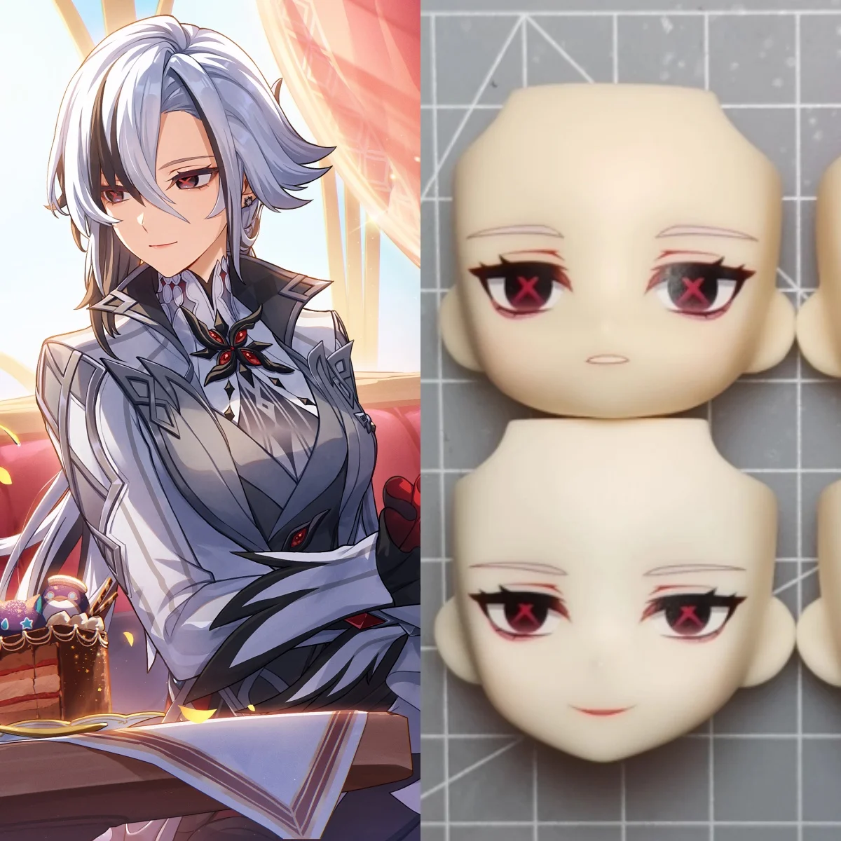 

Arlecchino Ob11 Ob22 кукла лицо вода наклейка лицевые панели кукла ручной работы аниме косплей игрушки аксессуары