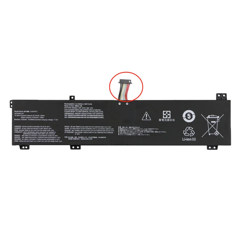 Imagem -05 - Jc-bateria do Portátil para Legion Pro L20m4pc1 L20m4pc2 L20c4pc1 L20c4pc2 15.36v 80wh 5210mah R9000p Série Y9000k Novo