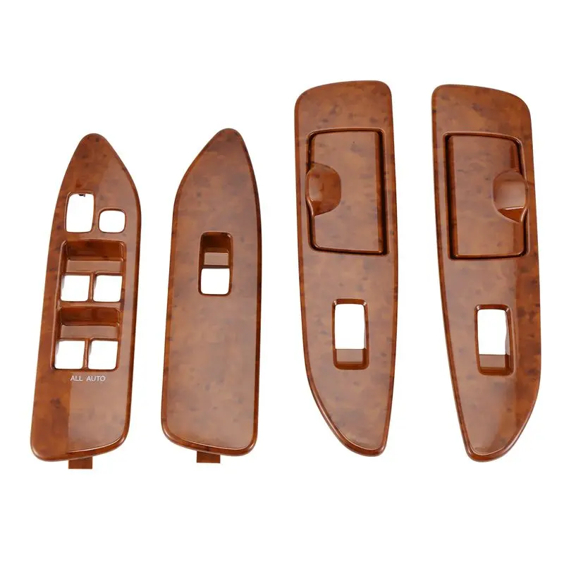 

Простой комплект из 4 шт. (4 шт./компл.) панелей переключателей стеклоподъемников для Toyota Land Cruiser FJ100 1997-2007, накладки на дверные стеклоподъемники, левый руль (LHD)