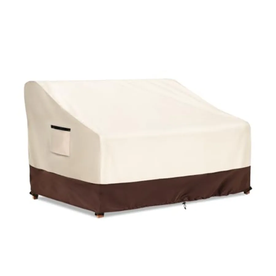 

3-Seater Patio Sofa Cover, 600D Heavy Duty Waterproof Outdoor Sofa Covers, 79 W x 38 D x 35 H Inch Outdoor Couch Cover, Patio F