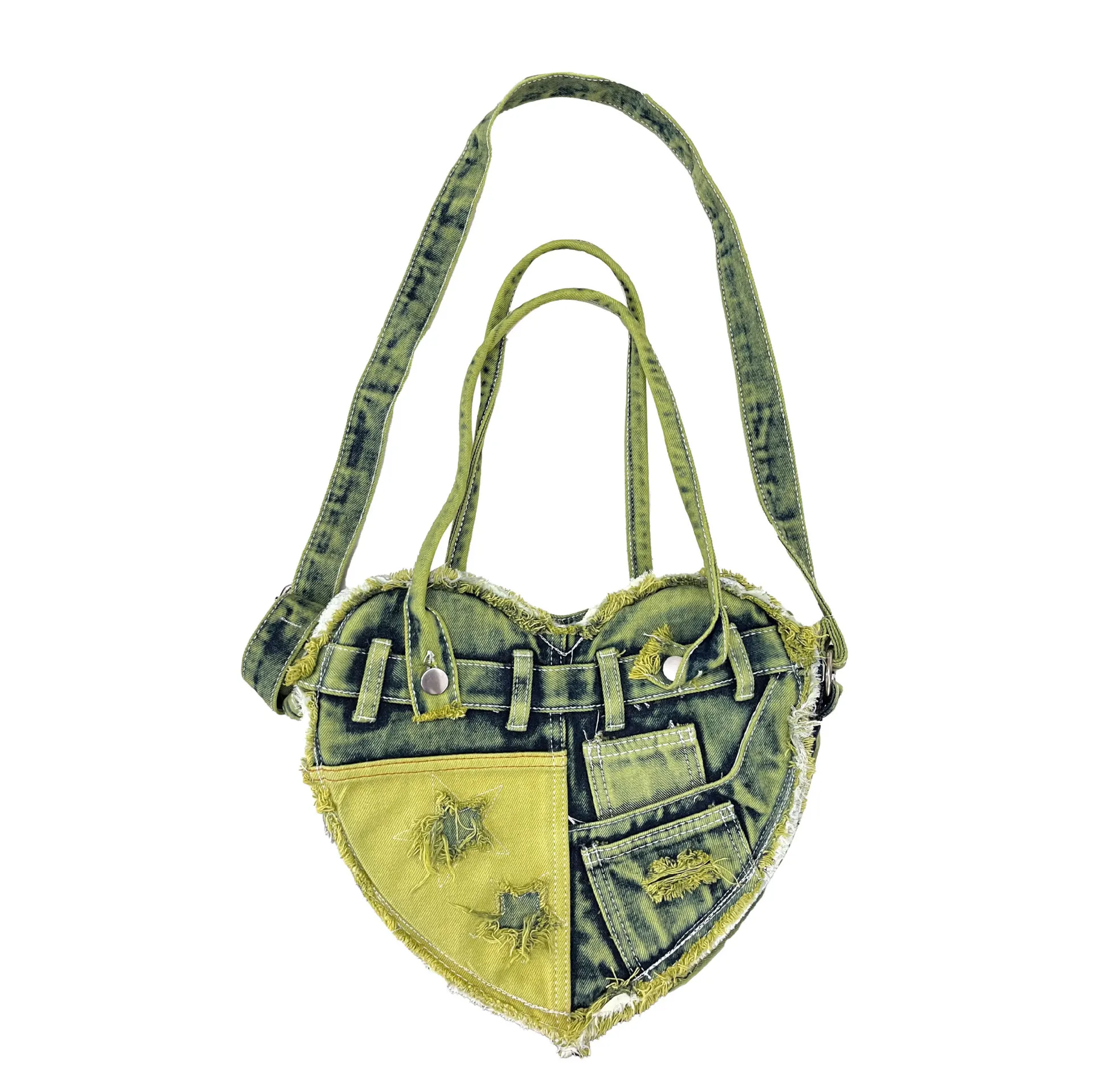 

Винтажная джинсовая холщовая сумка Love в стиле ретро, нишевый дизайн, модная брендовая сумка через плечо с диагональным крестом, универсальная сумка в корейском стиле