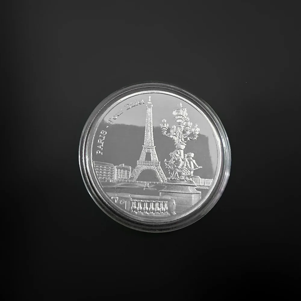 Paris Eiffelturm Münzsammlung Reisekollektion Gedenkmünzen Gedenkmünzen Nicht-Währung – Detail 7