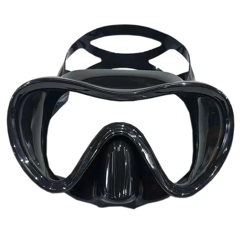 Adult large frame anti-fog spray paint snorkeling swimming diving mask, professional snorkeling mask diving mirror