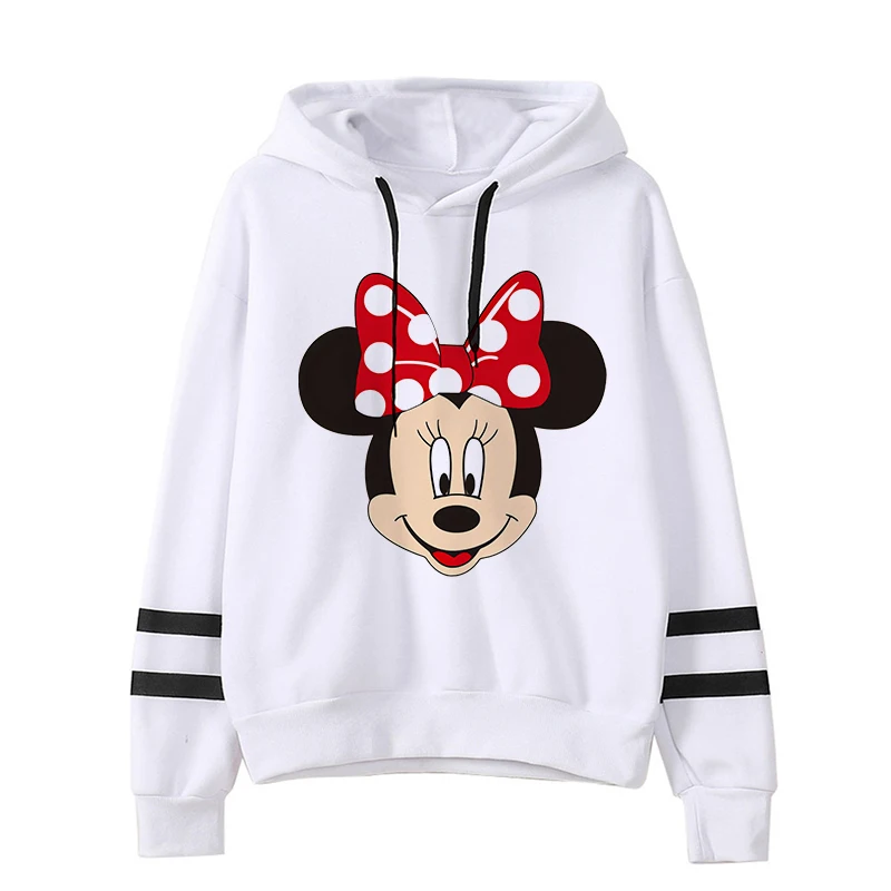 Kawaii Cartoon Y2k 90s Anime Sweatshirt Disney Minnie Mouse Hoodie Children Clothes Girl Boy Mickey Hoody Top Hoodies