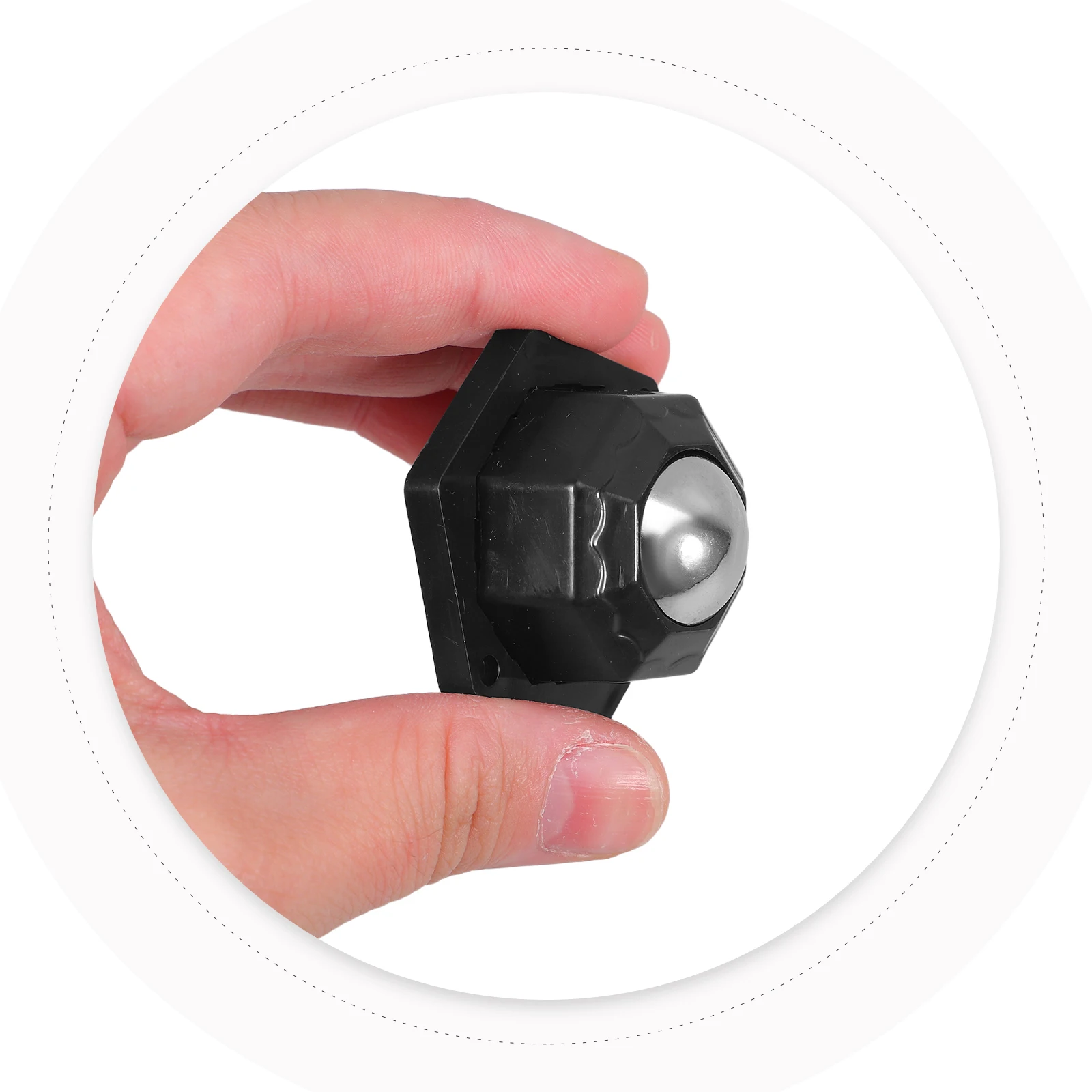 

4Pcs Adhesive Universal Ball Bearing Wheels Mini Quiet Swivel Casters for Furniture Moving Storage Box Chair Appliances