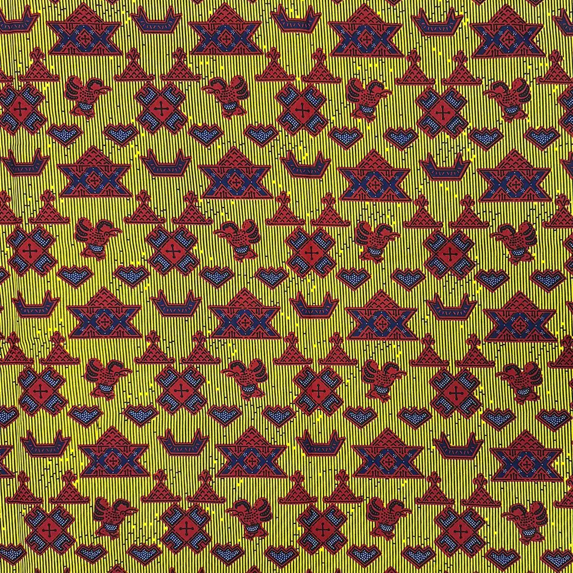 Vibrant African Ankara Fabric Dutch Super Wax 100% Polyester Garment Making Material