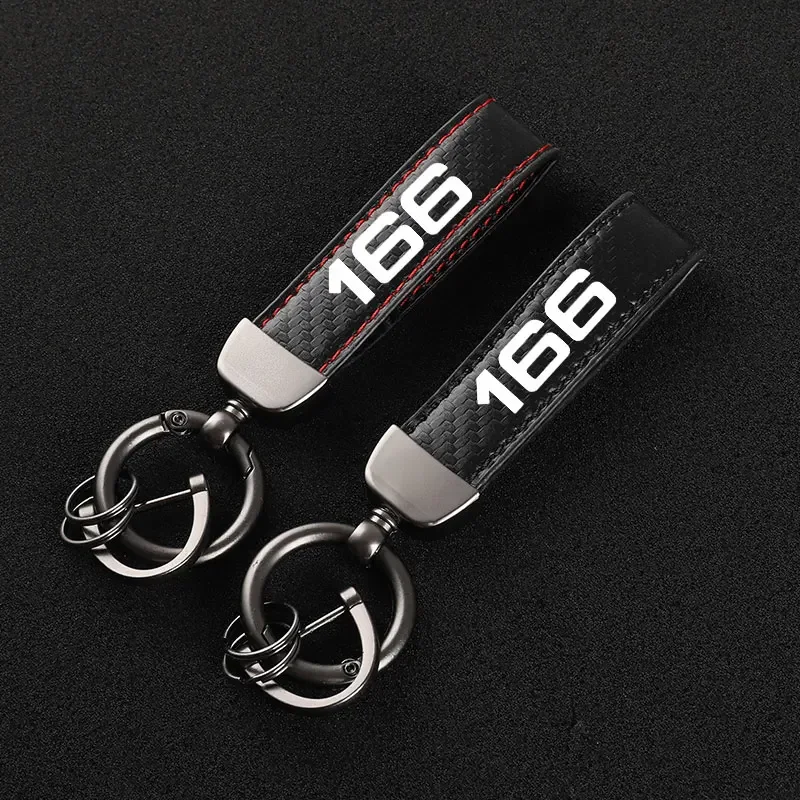

Высококачественный автомобильный брелок из углеродного волокна Кожаный Автомобильный Брелок-держатель для Alfa Romeo 166 аксессуары для стайлинга автомобиля