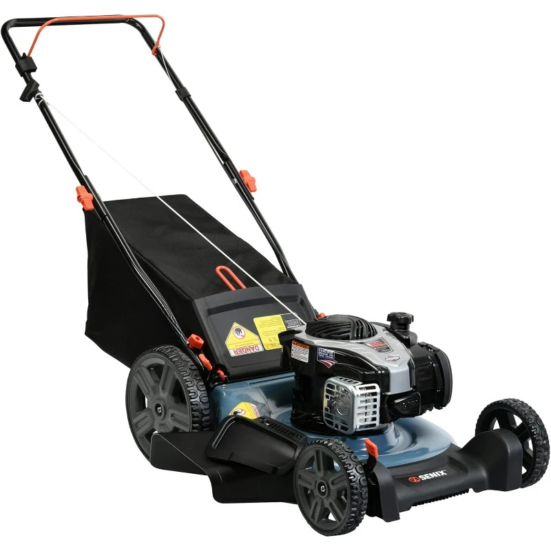 

LSPG-M7 21-дюймовая газонокосилка с 4-тактным двигателем Briggs & Stratton мощностью 140 куб.см, мешочным, мульчающим и боковым разрядом