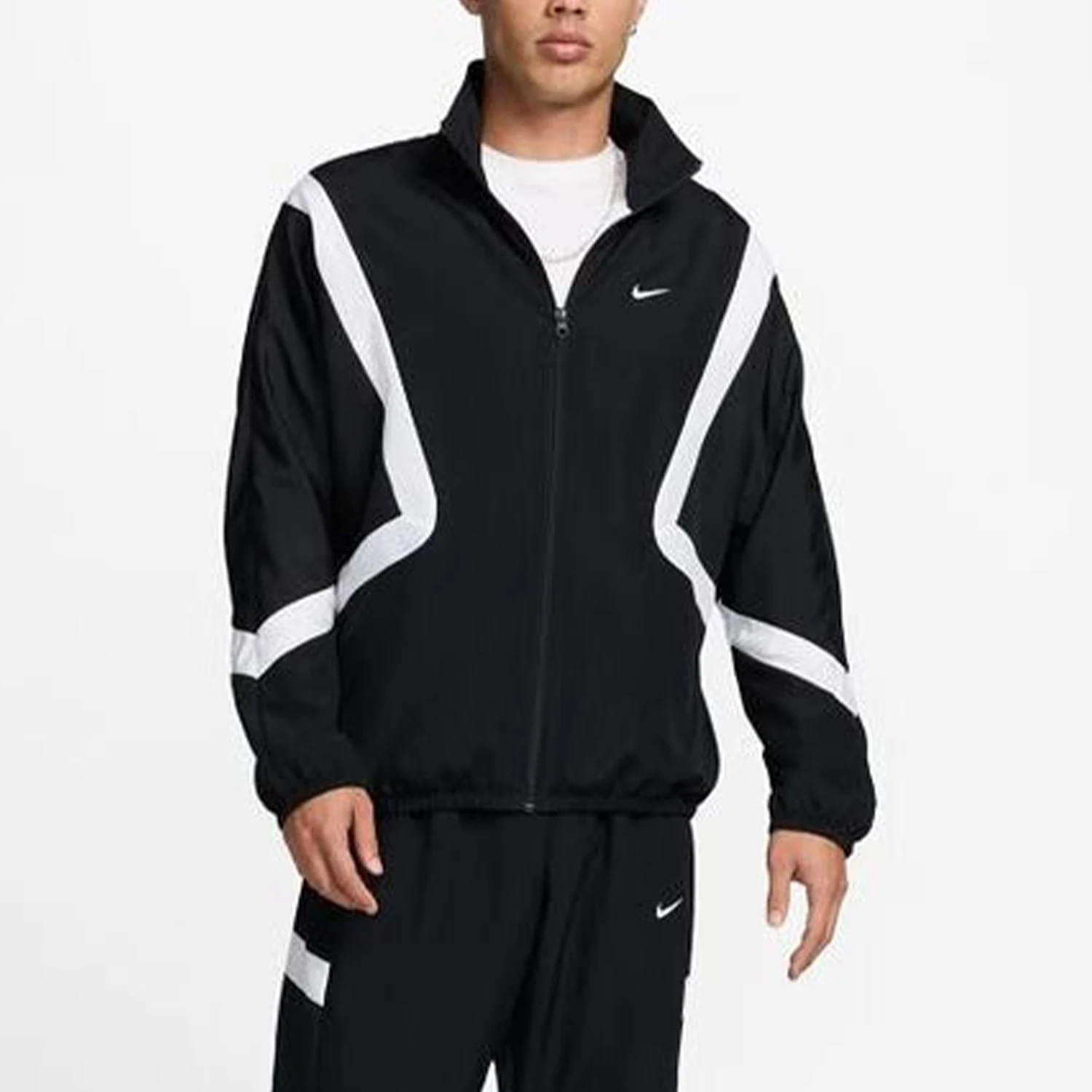 

Nike genuine 2024 New Men's Sport Casual Patchwork Jacket FZ0249-010