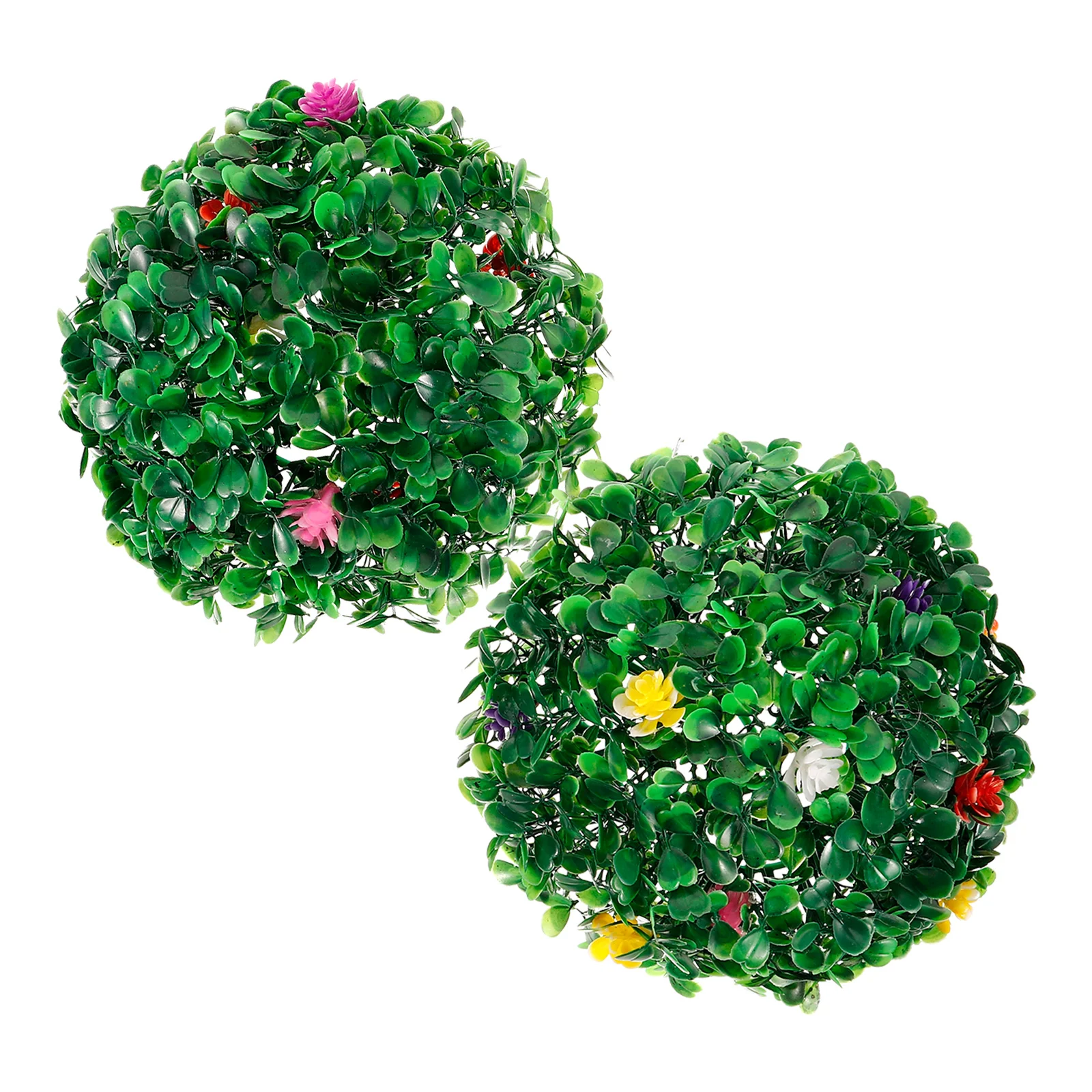 Bola rumput bunga daun hijau bola dekoratif hiasan langit-langit simulasi tanaman palsu Topiary buatan