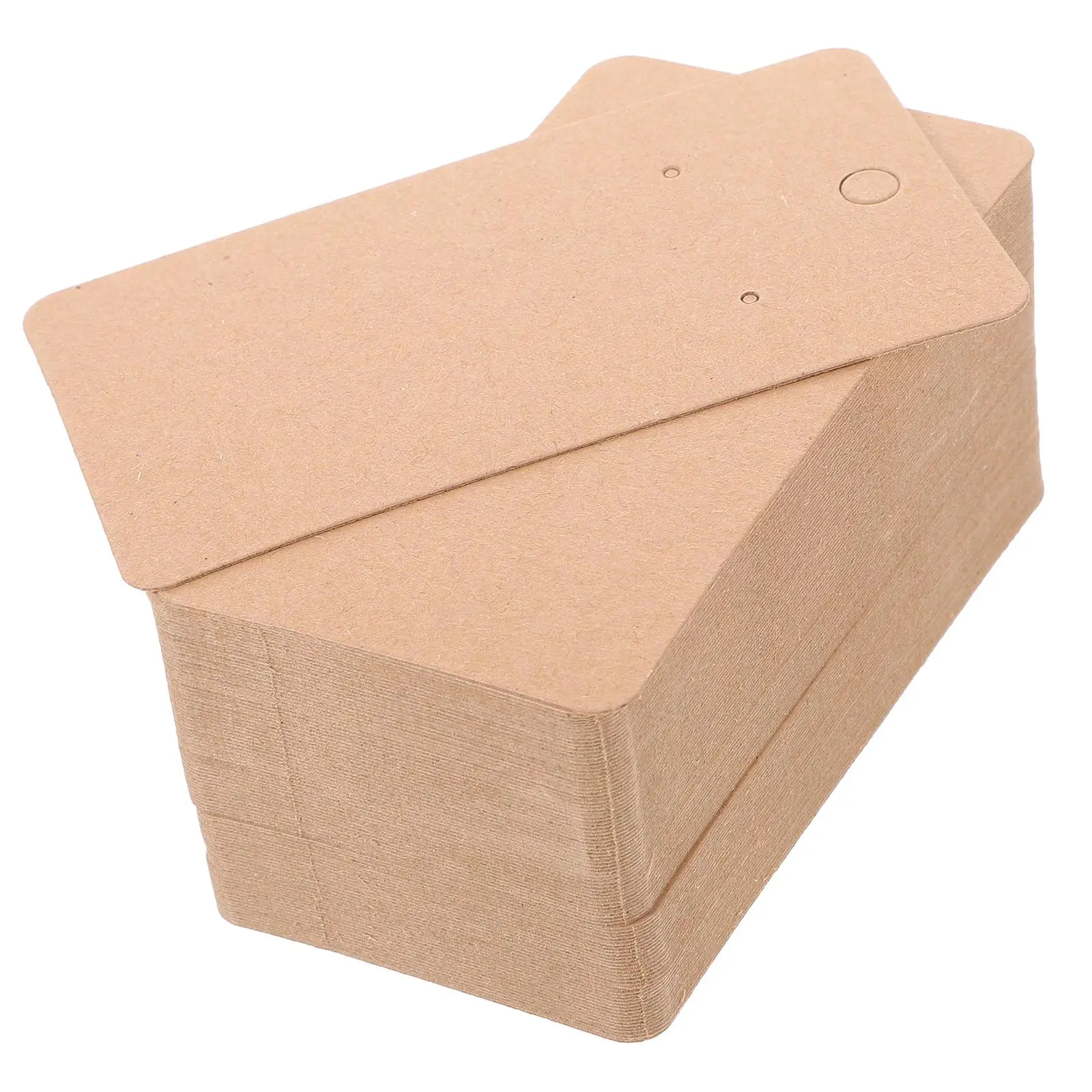 

400 Pcs Earring Paper Stud Display Cards Jewelry Watch Presentation Holder