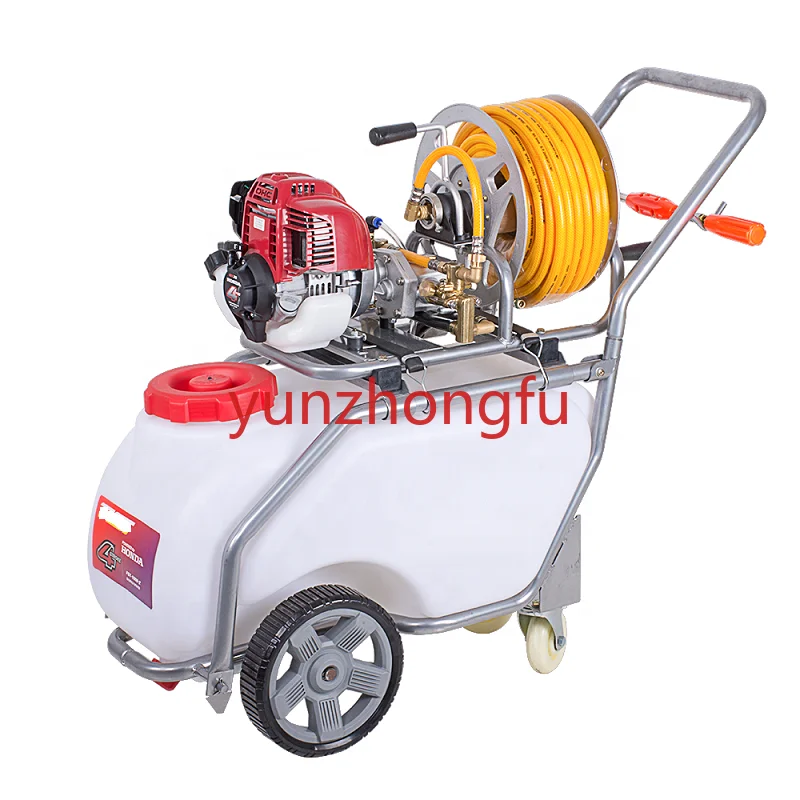 Trolley model agriculture 60l 50l petrol engine 4 stroke power garden sprayer