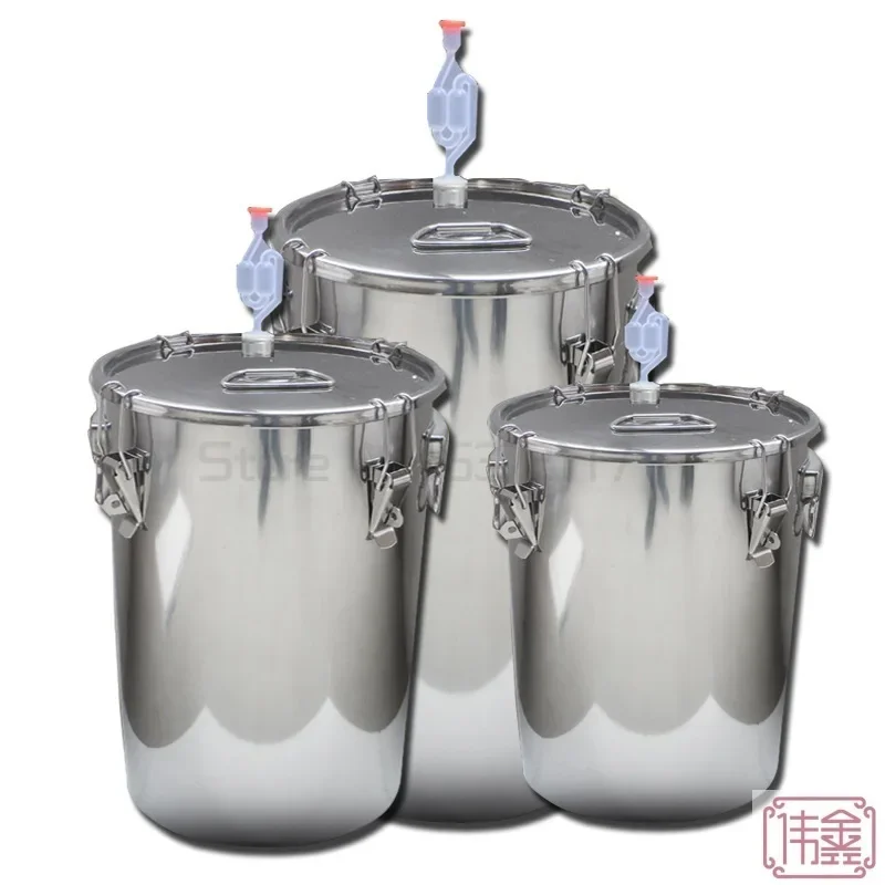 304 Stainless Steel Fermenter Hydraulic Seals Water Sealed Fermenter Beer and Alcohol Wine Fermented