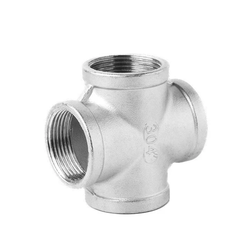 

Stainless Steel SS304 1/8" 1/4" 3/8" 1/2" 3/4" 1" 1-1/4" 1-1/2" Female BSP Thread Pipe Fitting 4 way Equal Cross Connector SS304