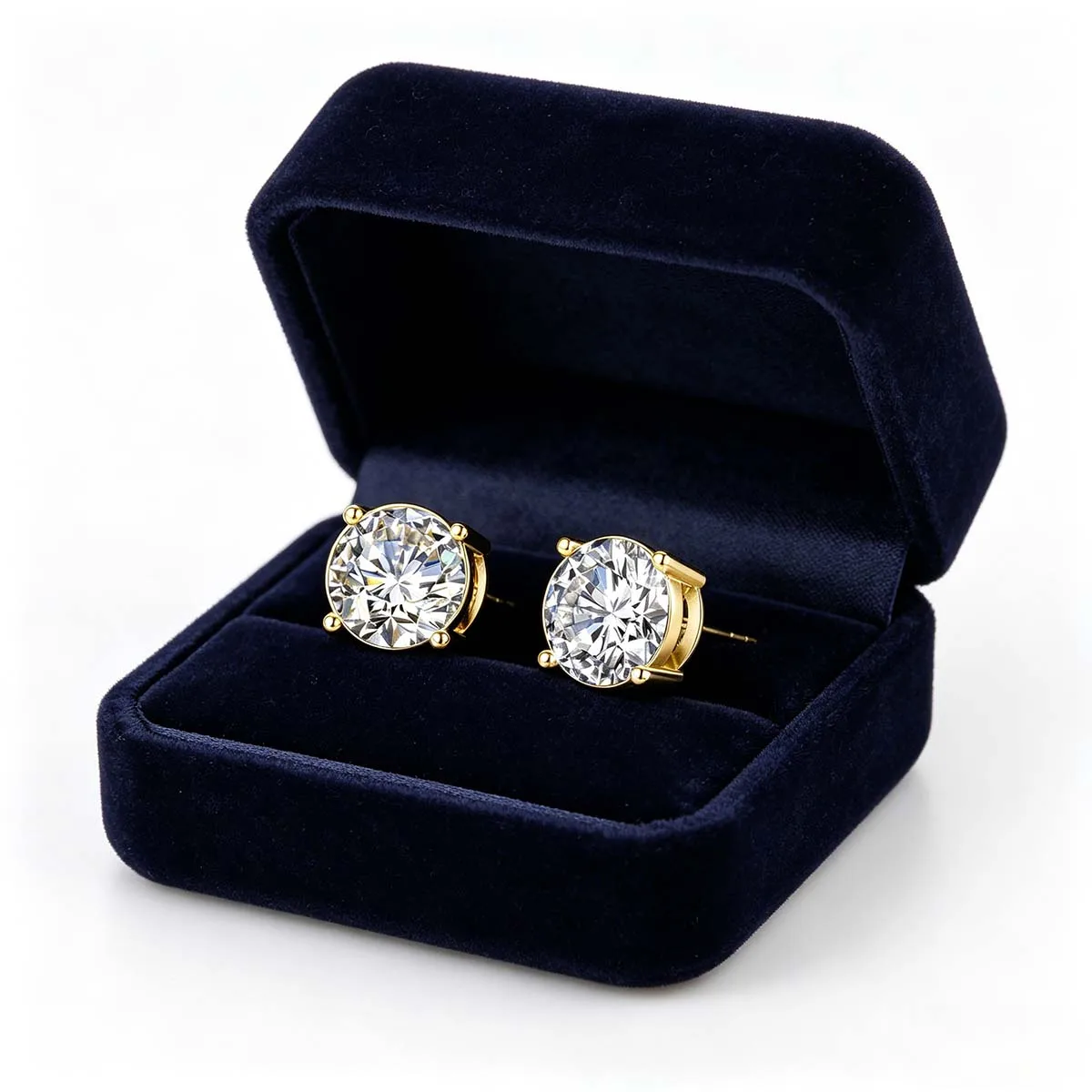 

Серьги-гвоздики SDOOU с сертифицированным муассанитом 0.3-3 карата, цвет D, для женщин, с покрытием из 14-каратного золота, имитация бриллианта, унисекс, подарки на День святого Валентина