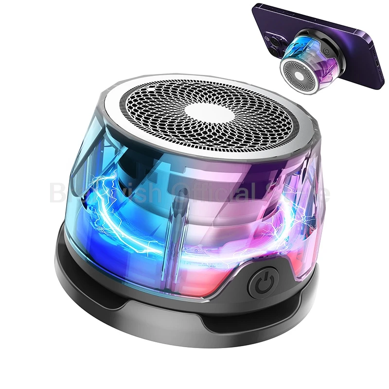 

Magnetic Bluetooth Speaker IPX4 Waterproof TWS Speakers 15W Wireless Fast Charge Portable Mini Audio Pair For Camping Outdoor