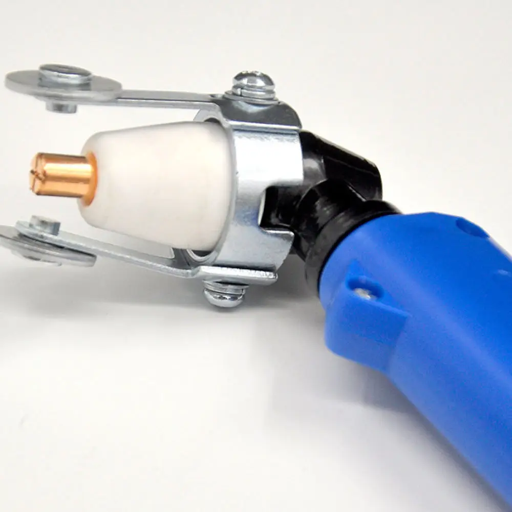 Replacement PT31 Plasma Cutter Torch With Spacer Guide For Yisa Welding Equipment Blue Handle Metal Processing Tooling