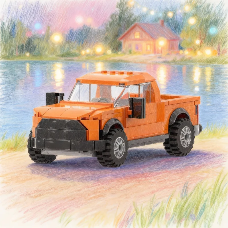 

386pcs MOC Forded Raptor City Champions Model Building Blocks Architecture Idea Christmas Gifts Education Toy Brick Kids