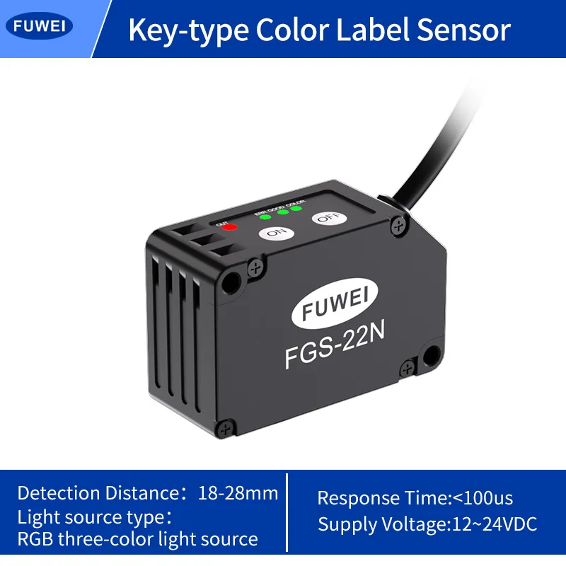 

FGS-22N RGB Optical Sensor Recognition Different Color Labels Electric Eye Color Sensor Positioning Induction for Automation