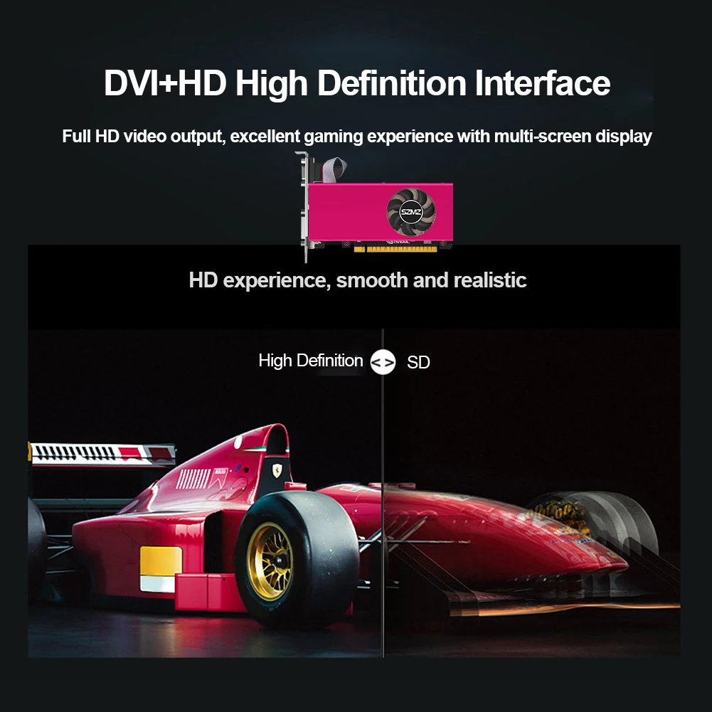 Scheda grafica GTX 750TI da 4 GB PCI-E 2.0 16X Scheda video a basso profilo DDR5 Scheda grafica desktop Interfaccia compatibile HDMI 128 bit