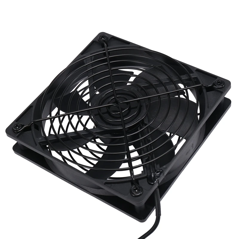 Dual 120Mm 5V USB Powered PC Router Fans With Speed Controller High Airflow Cooling Fan For Router Modem Receiver