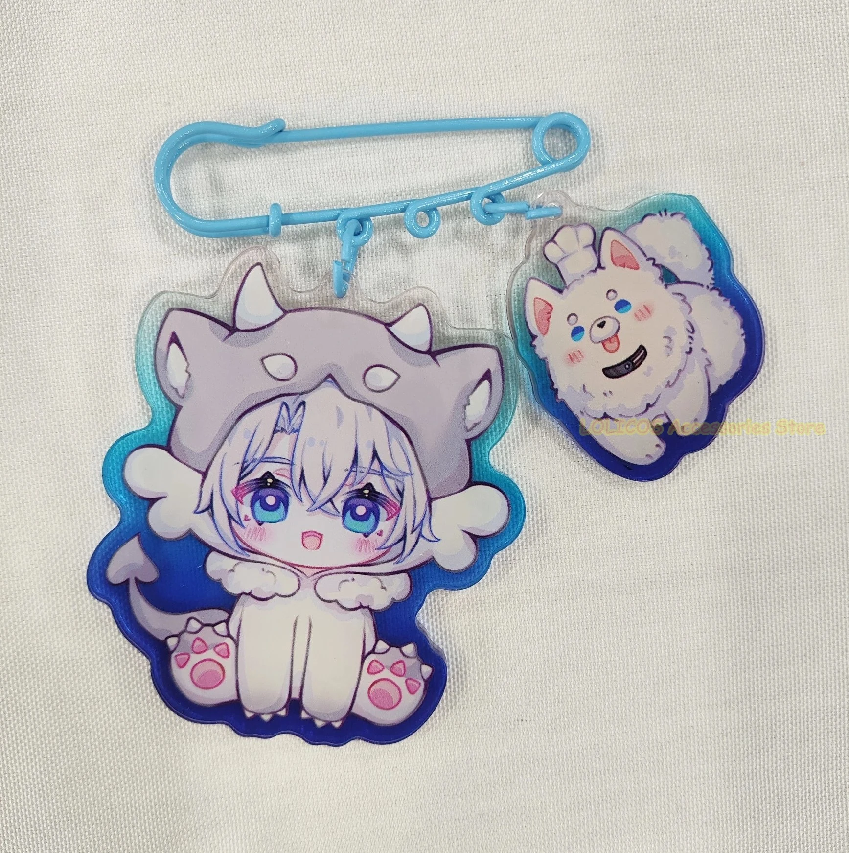 أنيمي Mydei Khaslana Anaxa Genshin تأثير تأثيري Q نسخة الاكريليك حلية لعبة المفاتيح قلادة ديكور #3