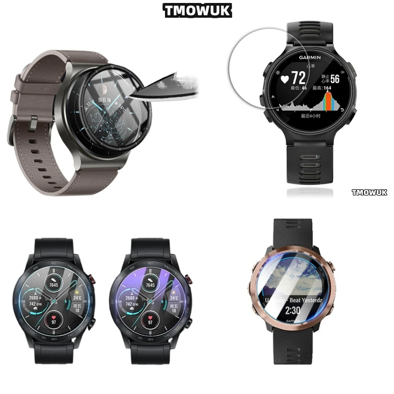 

For Garmin Forerunner 645 735 745 935 945 955 965 970 Fenix 7 7S 7X Pro HD Tempered Anti - Scratch Screen