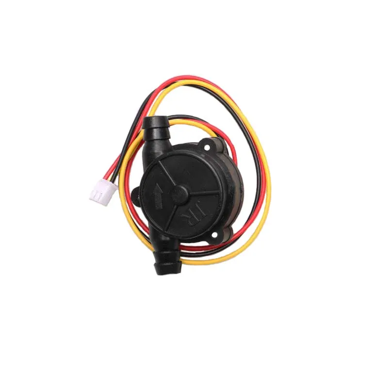 

1pc 0.2-6L/min Water Flow Sensor 8mm Pipe Interface Black Turbine Flowmeter Liquid Measuring Device for RC Plant UAV Accessories