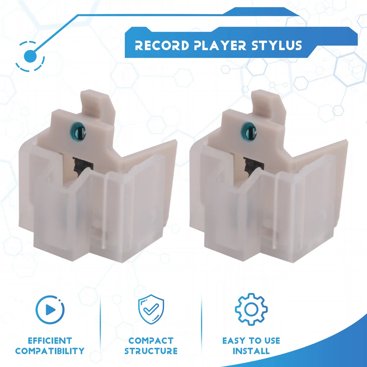 2PCS AT3600L Diamond Record Player Needles Replacement Stylus For Audio-Technica AT-LP60/PL300 Vinyl Turntable Player