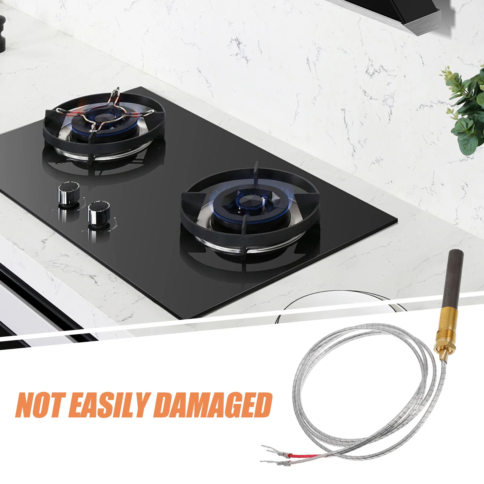 

750mv Thermopile Generator Aluminum Foil Thermocouple Gas Valve Fireplace Fryer Oven Easy Install Long Lasting