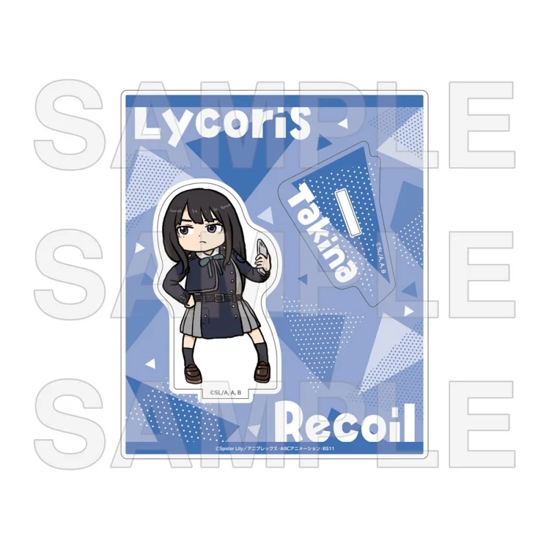 Lycoris Recoil ANIME Chisato Nishikigi 15CM Acrylic Stand Figure Bedroom Desktop Decoration Collectible Model Keychain