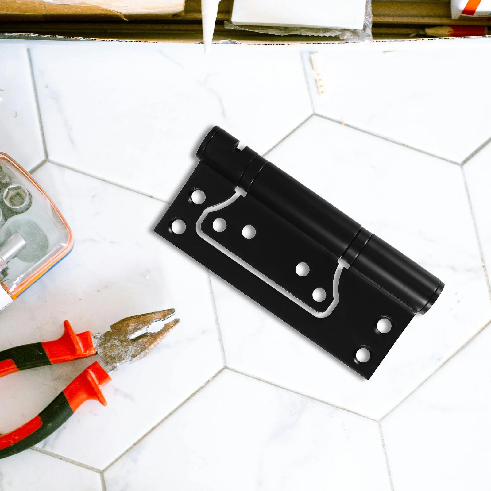 

Stainless Steel Hydraulic Door Hinge Invisible Concealed Flush Mount For Close Cabinet Closet Doors Heavy Duty