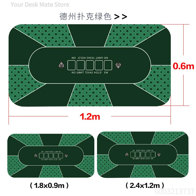 Red Black Poker Game Layout Mouse Pad Non Slip Waterproof Card Game Desktop Mat Sweet Gift for Casino Game Fans