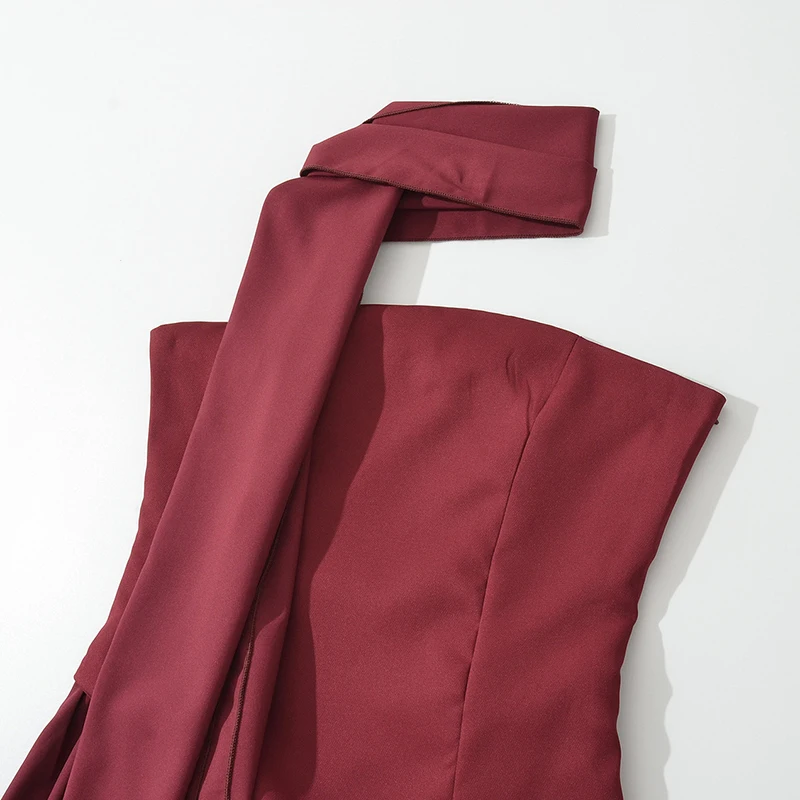 Schinteon – robe longue dos nu, sans bretelles, montée sur le cou, robe de soirée élégante de haute qualité pour fête de mariage, été 2025