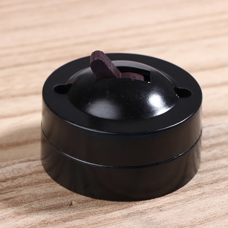Single Control Lamp Wall Switch Round Toggle Surface Mounted Easy to Install for Home Hotel and Bedroom Lighting