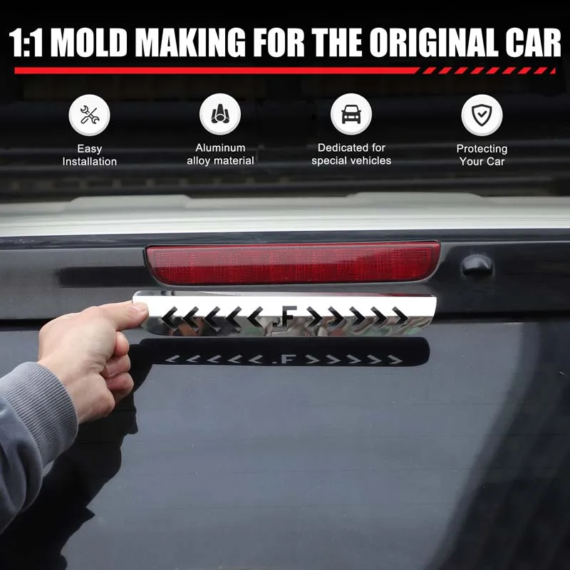 

For Toyota FJ Cruiser 2007-2021 High Mount 3rd Brake Light Cover Brake Tail Light Lamp Third Brake Light Cover Trim Accessories