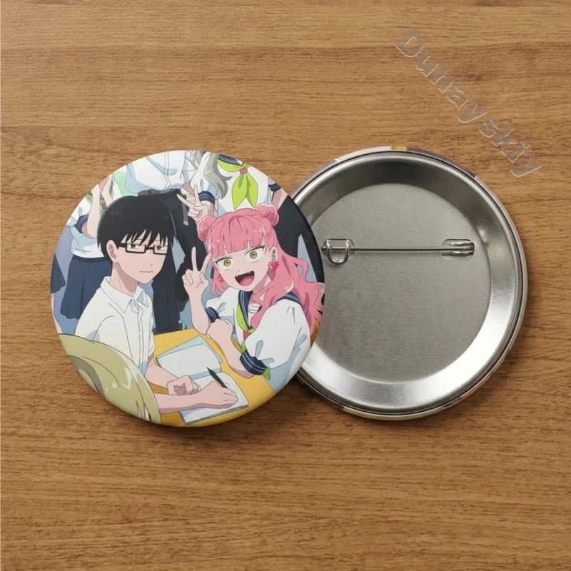 Opposite You And Me Cosplay HD Printing Badge 58mm Round Tin Badge Metal Lapel Pin Badge Cosplay Halloween Anime Fans Cos