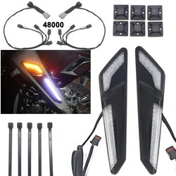 NIEUWE Motorfiets Voorrem Vork Gemonteerd NAV LED Verlichting in Chroom of Zwart Voor Honda Gold Wing 1800 GL1800 F6B 2018-UP 2019 2020