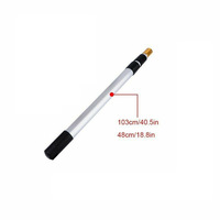 Roller brush extension rod, aluminum alloy, fruit picker telescopic rod, high-altitude, household use, in-stock wholesale