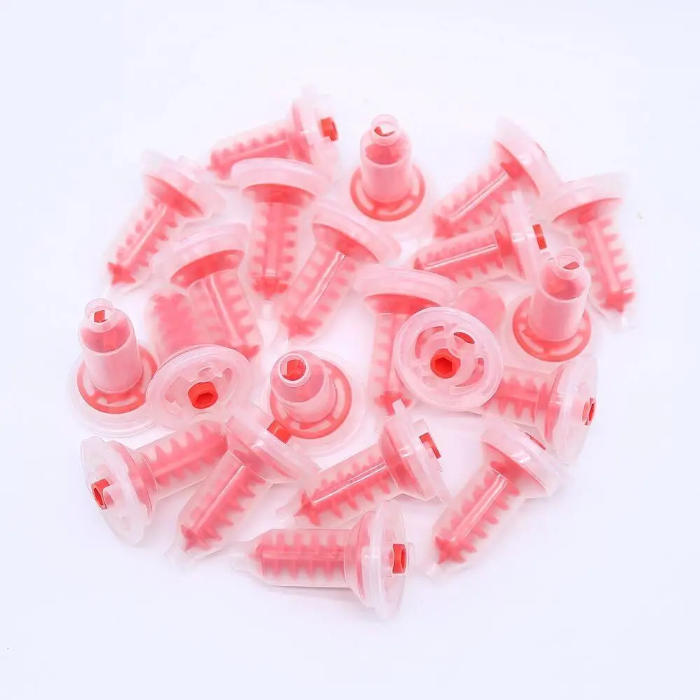 50PCS Dental Disposable Mixing Tip Nozzle Conveying Mixer Impression Intraoral Syringe