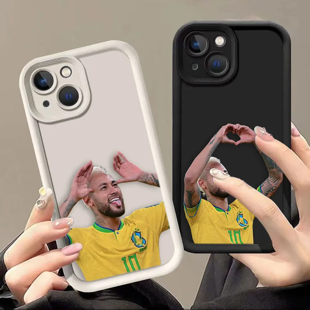 Football N-Neymar Cool Phone Case For iPhone 15 14 13 12 11 Pro XS Max X XR SE 7 8 6S Plus Silicone Case Cover Funda Coque Shell