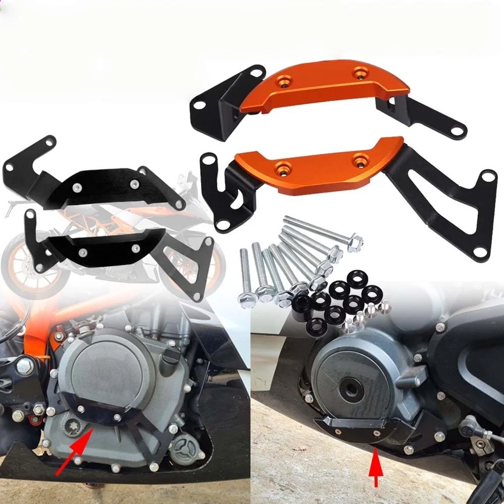 

For K-TM DUKE390 RC390 DUKE250 RC250 2019-2016 Engine Case Guard Stator Slider Crash Protector Clutch Protection Cover