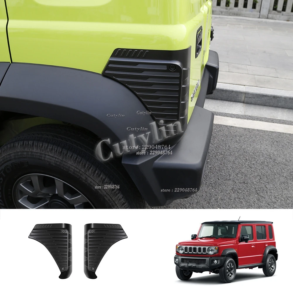 For Suzuki Jimny Nomade 2025 2026 ABS Matte Black Front Rear Fender Corner Cover Protective Car Accessories